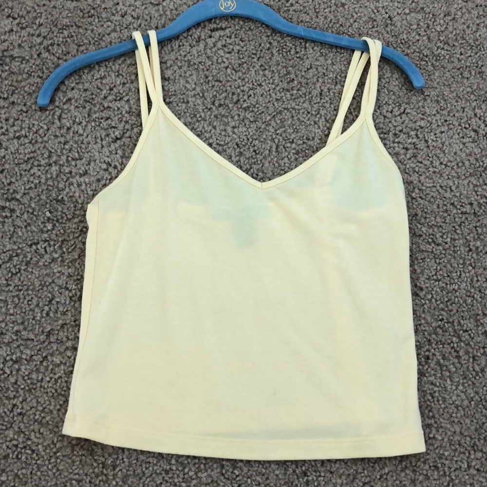 Yellow Tank Top with Double Strap